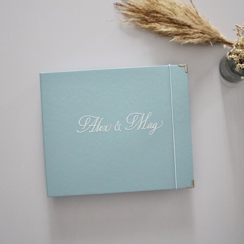 Álbum Guestbook Quadrado Casamento Livro De Mensagens Foto
