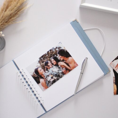 Livro de Assinaturas Casamento Azul Ardósia