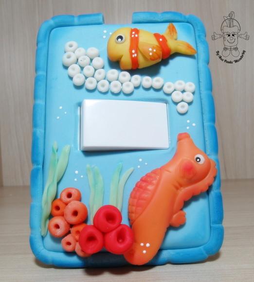 Interruptor Decorado Fundo do Mar para Quarto Infantil | Decoraç