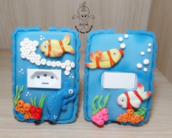 Interruptor Decorado Fundo do Mar para Quarto Infantil | Decoraç