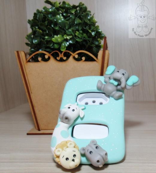 Interruptor Decorado Safari para Quarto Infantil | Decoração Pa