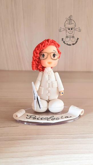 Boneca Profissão Psicóloga Personalizada | Miniatura Psicologia