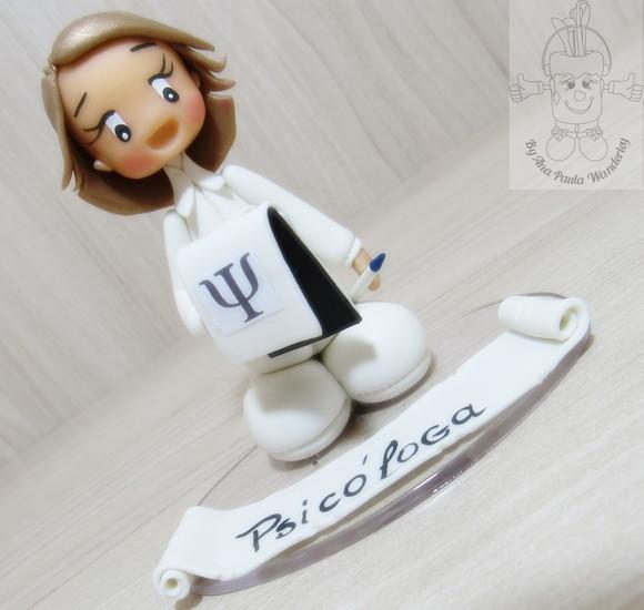 Boneca Profissão Psicóloga Personalizada | Miniatura Psicologia