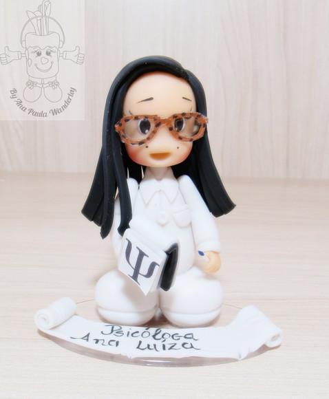Boneca Profissão Psicóloga Personalizada | Miniatura Psicologia