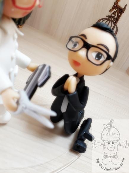Topo de Bolo Noivinhos Personalizado Noivado e Casamento