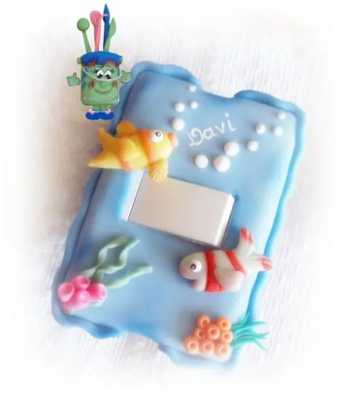 Interruptor Decorado Fundo do Mar para Quarto Infantil | Decoraç