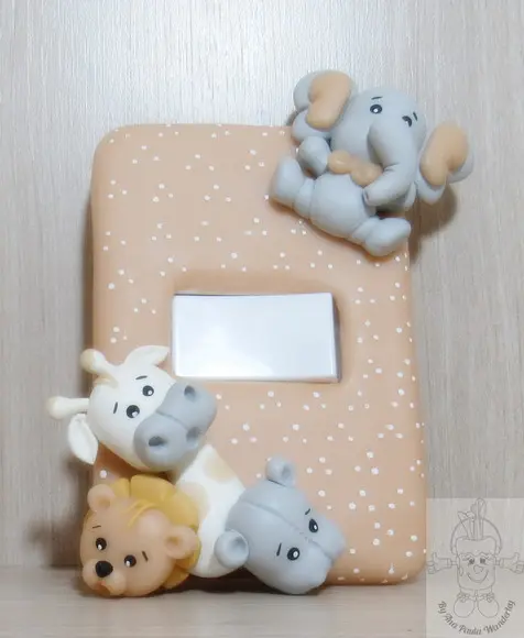 Interruptor Decorado Safari para Quarto Infantil | Decoração Pa