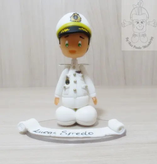 Boneco da Marinha Personalizado Artesanal | Presente Militar Excl