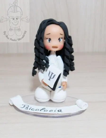 Boneca Profissão Psicóloga Personalizada | Miniatura Psicologia