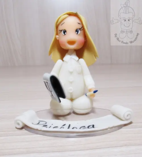 Boneca Profissão Psicóloga Personalizada | Miniatura Psicologia