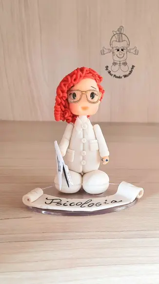 Boneca Profissão Psicóloga Personalizada | Miniatura Psicologia