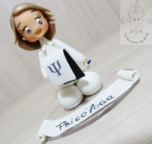 Boneca Profissão Psicóloga Personalizada | Miniatura Psicologia
