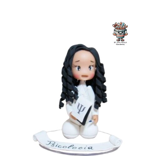 Boneca Profissão Psicóloga Personalizada | Miniatura Psicologia