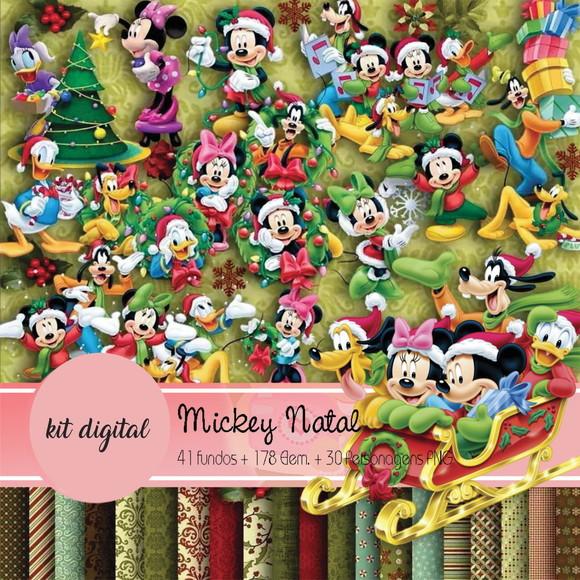 Kit digital natal do Mickey