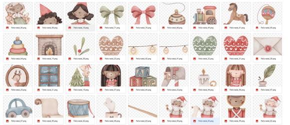 Kit Digital Natal Aquarelado 2022