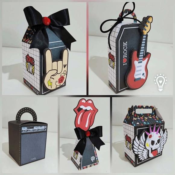 Kit Festa 50 Lembrancinhas Personalizadas Rock In Roll