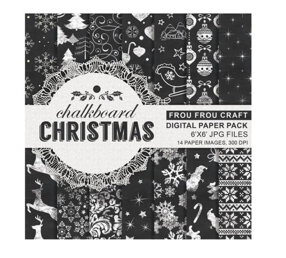 Kit papel digital natal