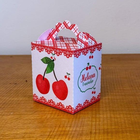 30 Itens Kit de Caixinhas Personalizadas Cerejinha 1 Festas