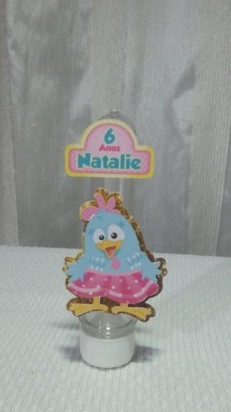 Apliques para Tubetes Galinha Pintadinha 3d-50 Unidades