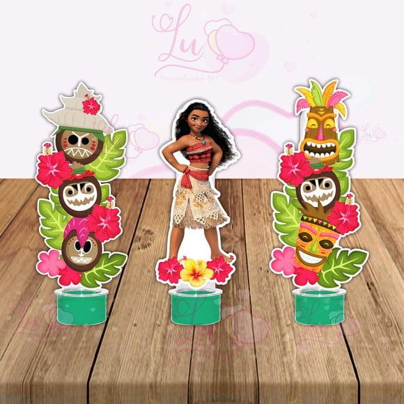 Apliques para Tubetes Moana-50 Unidades