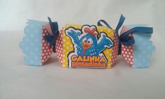 Caixa Bala galinha pintadinha