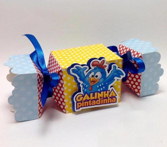 Caixa Bala galinha pintadinha