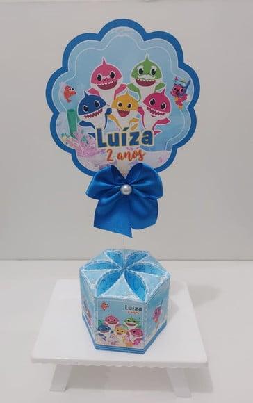 Centro de Mesa Baby Shark Azul