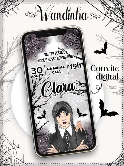 Convite Digital Wandinha
