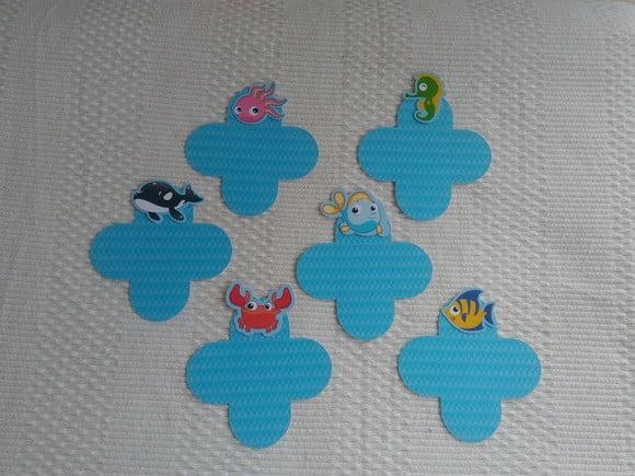 Forminhas Pára Doces Fundo do Mar 3d 50 Unidades
