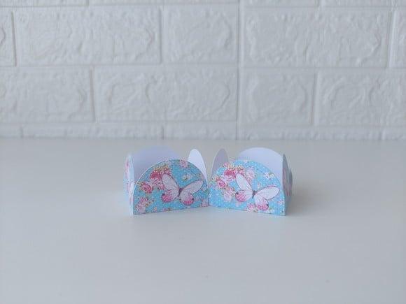 Forminhas para Doces Jardim Borboletas 50 Unidades