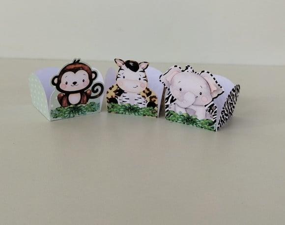 Forminhas para Doces Safari Baby 100 Unidades