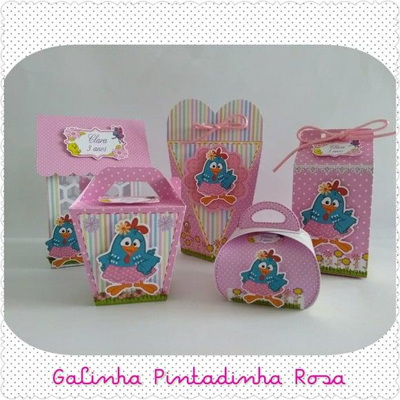 Kit Festa Lembrancinhas Galinha Pintadinha 50 Peças 3d