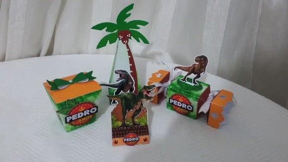 Kit Festa Personalizada Dinossauros-25 Itens