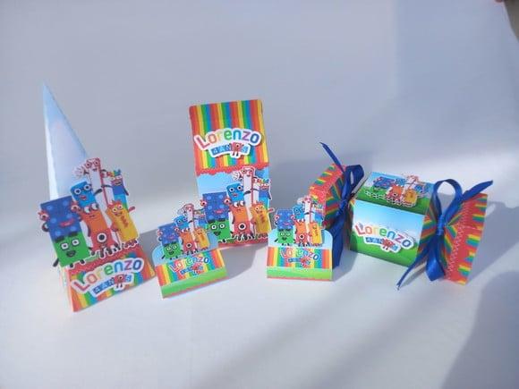 Kit Festa Personalizada Numberblocks -40 Itens