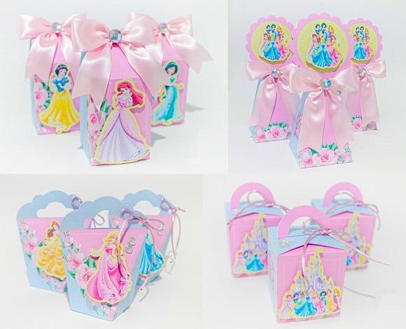 Kit Festa Personalizada Princesas 1 -25 Itens
