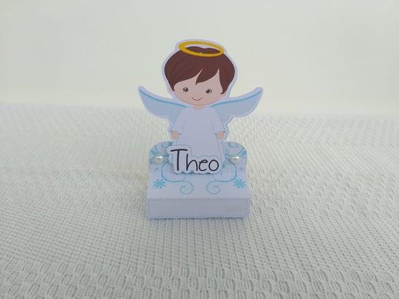 Porta Chocolate Duplo Anjinho Menino