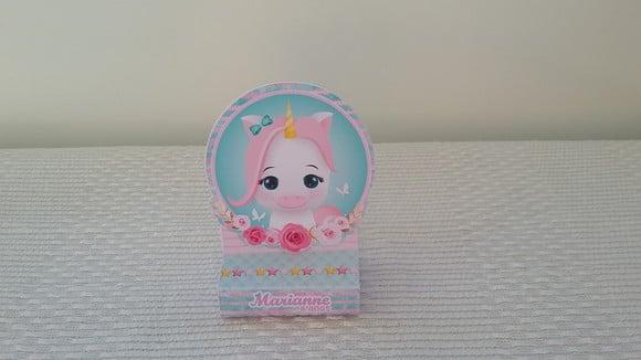 Porta Chocolate Unicórnio Baby