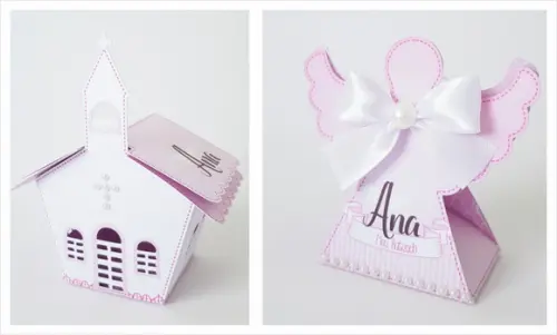 Kit Festa 22 Lembrancinhas Personalizadas Batizado Capela