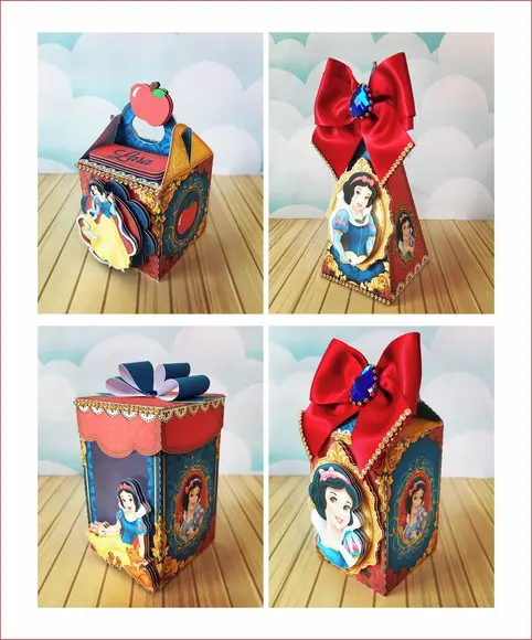 Kit Festa 30 Lembrancinhas Personalizadas Branca de Neve Lux