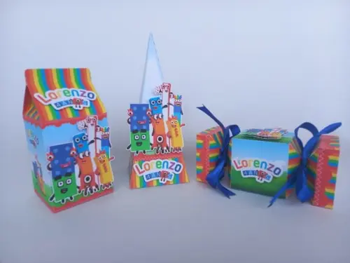Kit Festa 32 Lembrancinhas Numberblocks + Convite Digital
