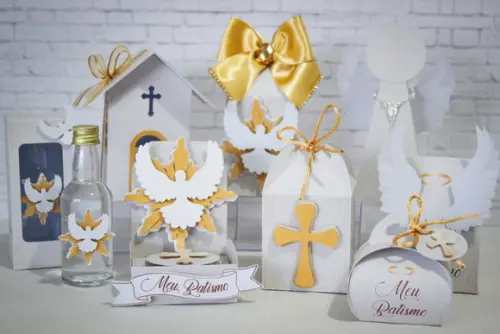 Kit Festa 40 Lembrancinhas Personalizadas Batizado