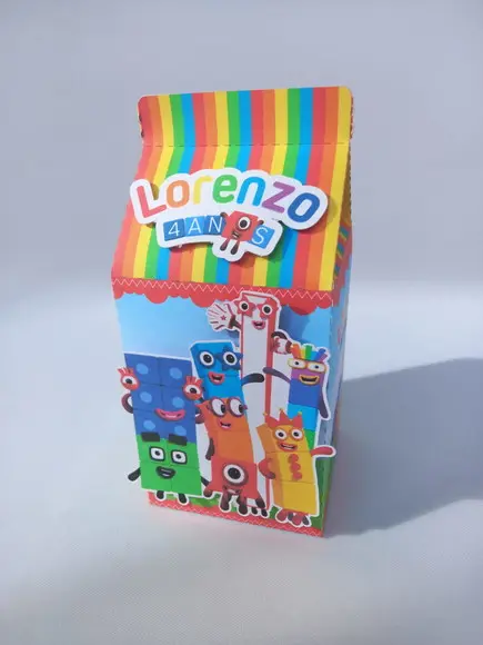 Kit Festa 50 Lembrancinhas Numberblocks + Convite Digital