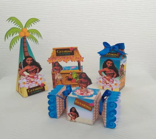 Kit Festa personalizada Moana- 5 peças