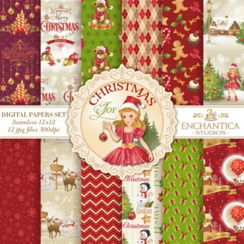 Kit Papel Digital Natal