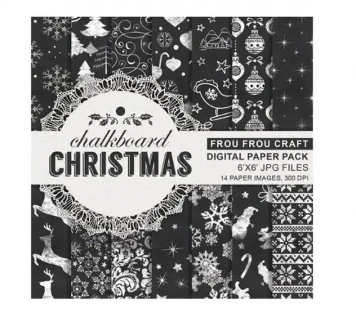Kit papel digital natal