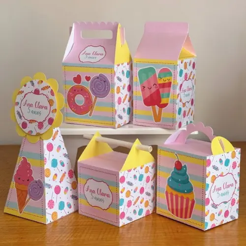 20 Itens Kit de Caixinhas Personalizadas Doces 1 Festas