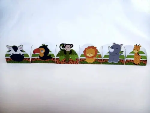 Forminhas para Doces Animais Safari 3 / 50 Unidades