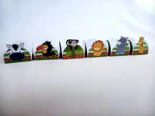 Forminhas para Doces Animais Safari 3 / 50 Unidades