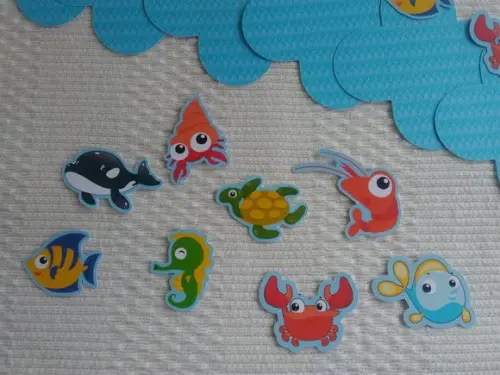 Forminhas Pára Doces Fundo do Mar 3d 50 Unidades