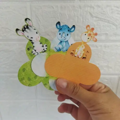 Forminhas para Doces Safari 2 Aquarela 50 Unidades